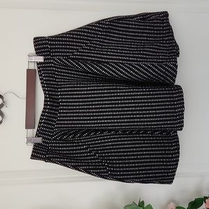 Free People flippy floppy black and white skater skirt size medium